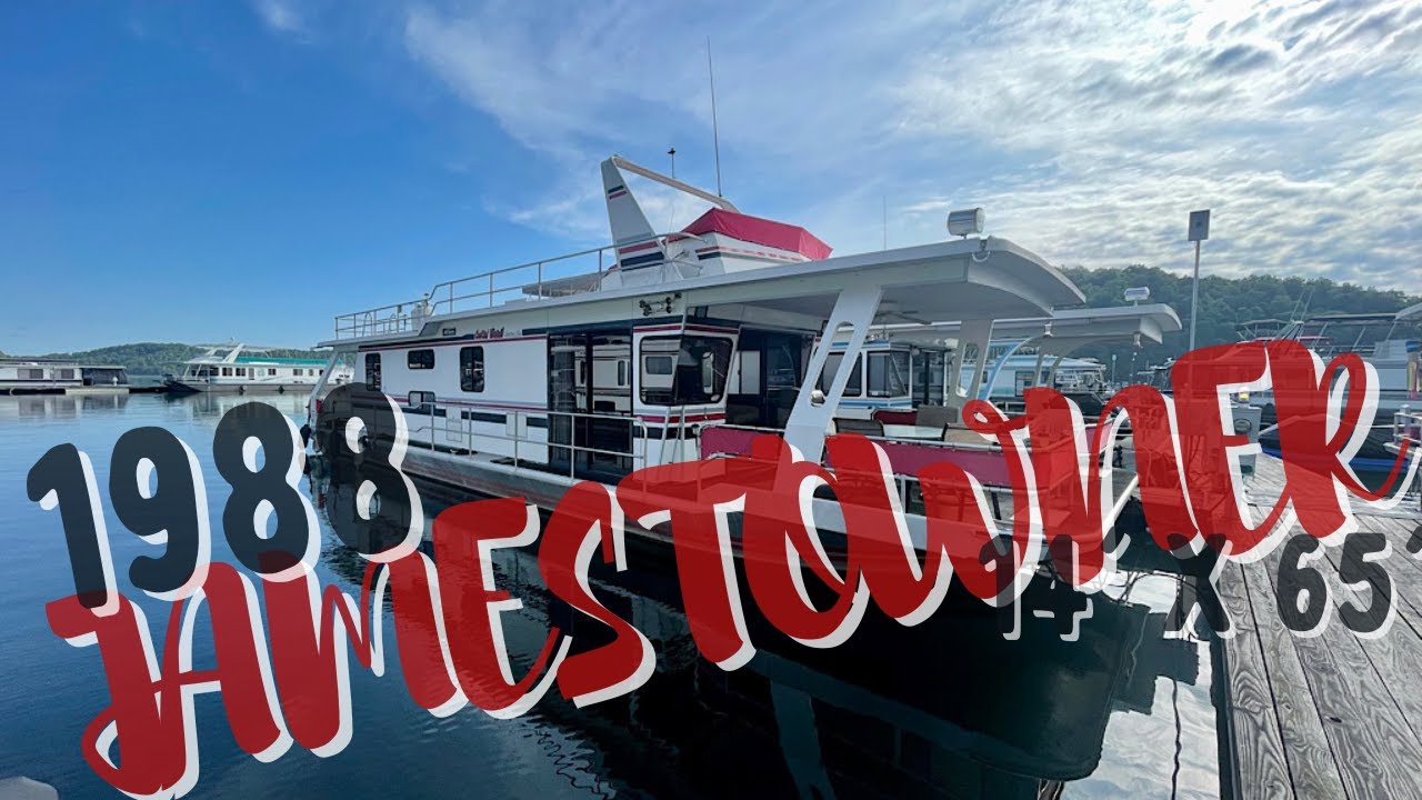 SOLD - 1988 Jamestowner Americana 14' x 65' Houseboat for Sale by HouseboatsBuyTerry.com