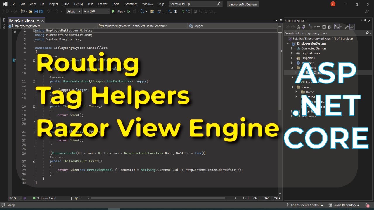 Routing, Tag Helpers, and Razor View Engine in Asp.Net Core MVC | IAmUmair