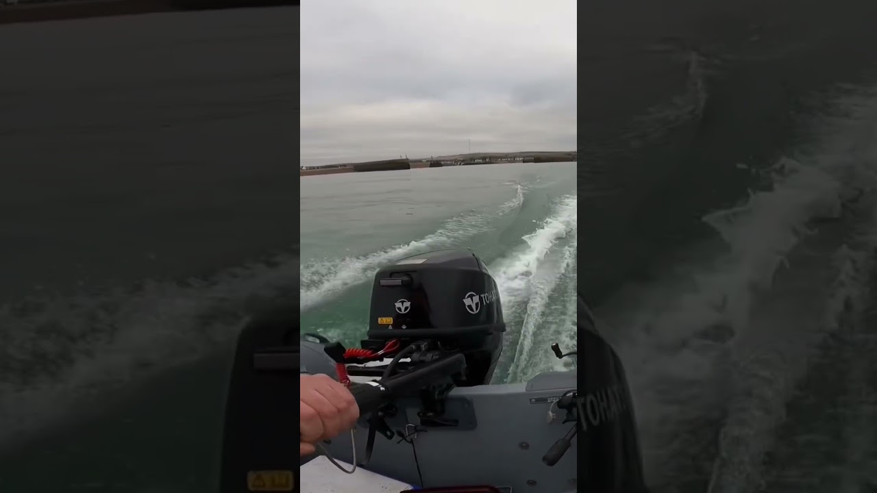 Frib 360 . Inflatable boat fishing 9.8 Tohatsu  #inflatable #inflatableboatfishing #ukseafishing