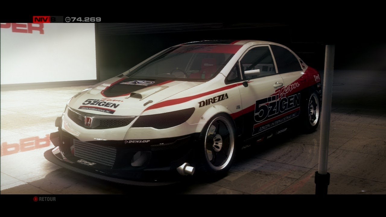 GRiD 2 - 5zigen Honda Civic Type R (FD2) Gameplay - Super Modified DLC