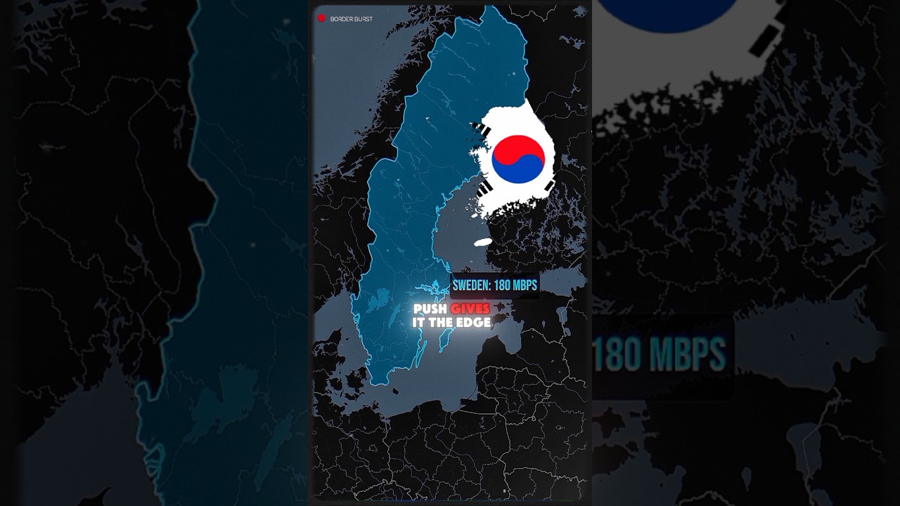 Fastest Internet on Earth? Korea vs Sweden Shock Results! #shorts