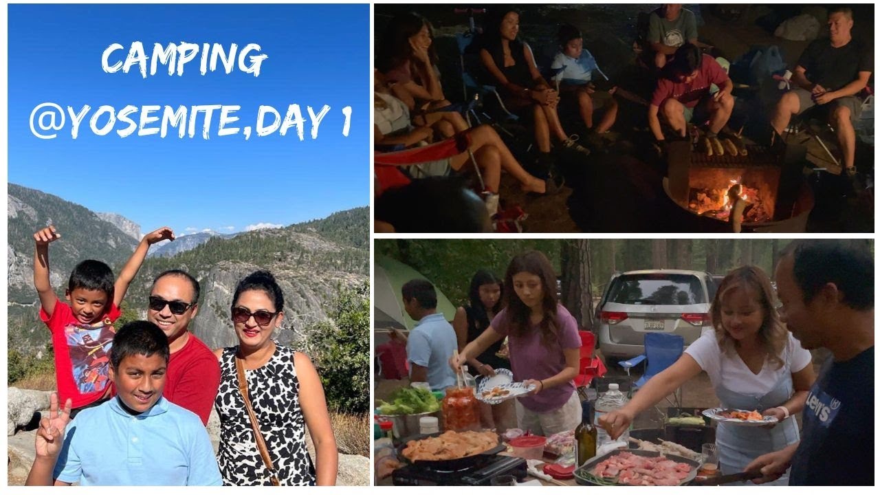 Camping @Yosemite National Park, California , Day 1 , Korean BBQ , @Neena Mapao #118