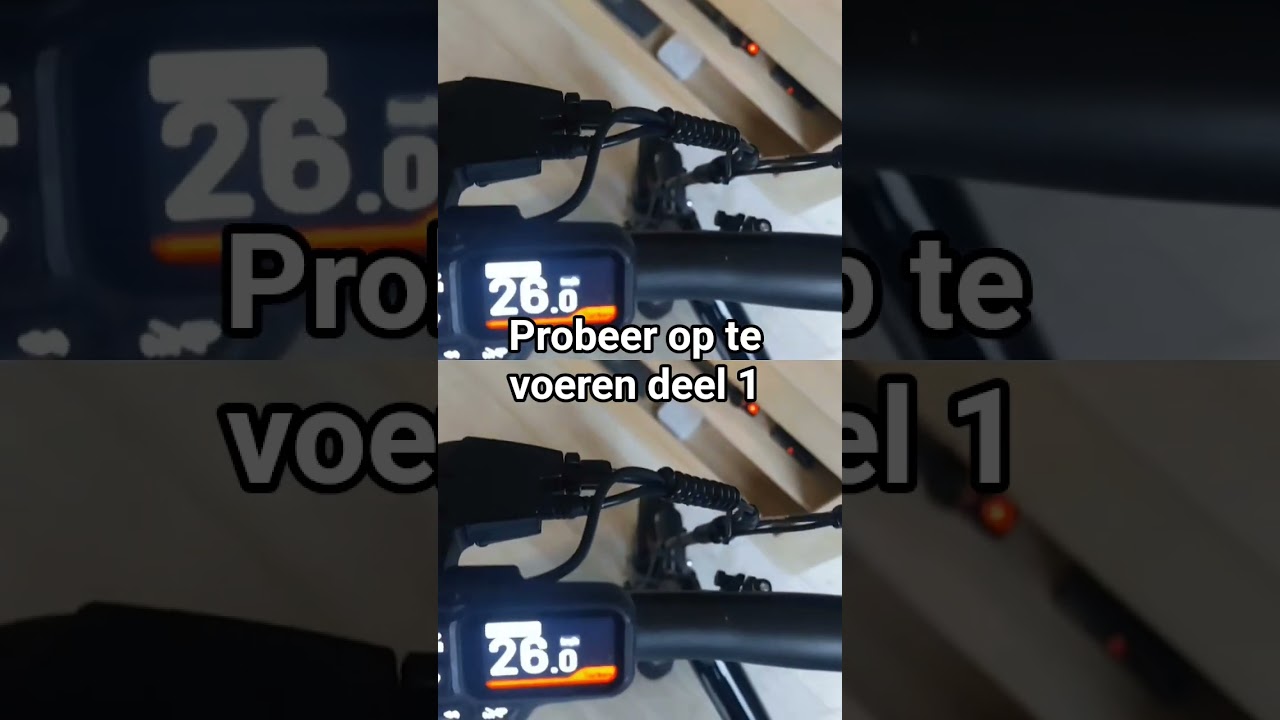 elektrische mini vouwfiets op te voeren deel 1