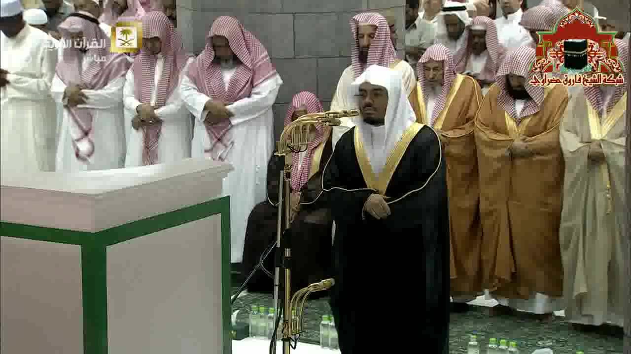 صلاة التراويح رمضان 1437هـ ليلة 4 الشيخ ياسر الدوسري تتمة سورة ال عمران والنساء 1 - 18
