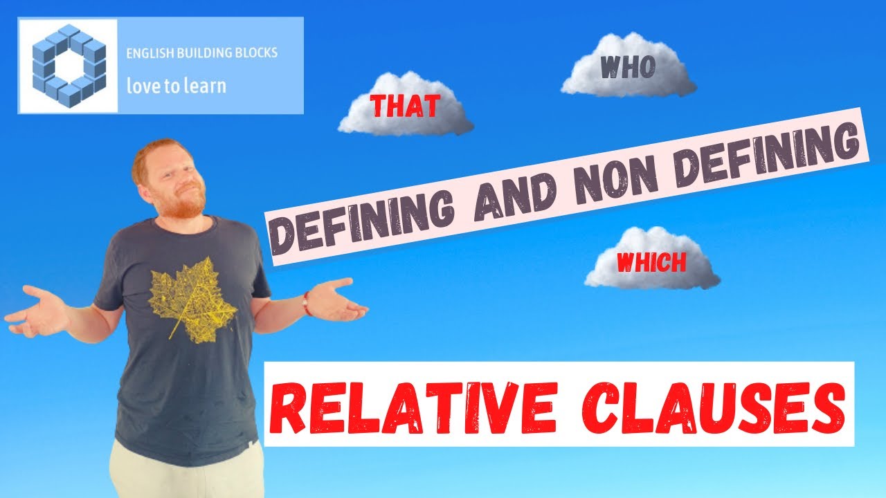 Defining and Non Defining Relative Clauses! The main Rules! English Lesson!