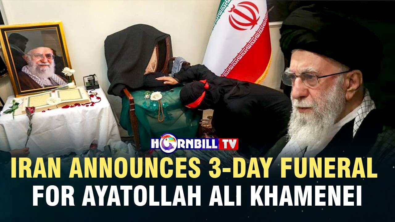 IRAN ANNOUNCES 3-DAY FUNERAL FOR AYATOLLAH ALI KHAMENEI