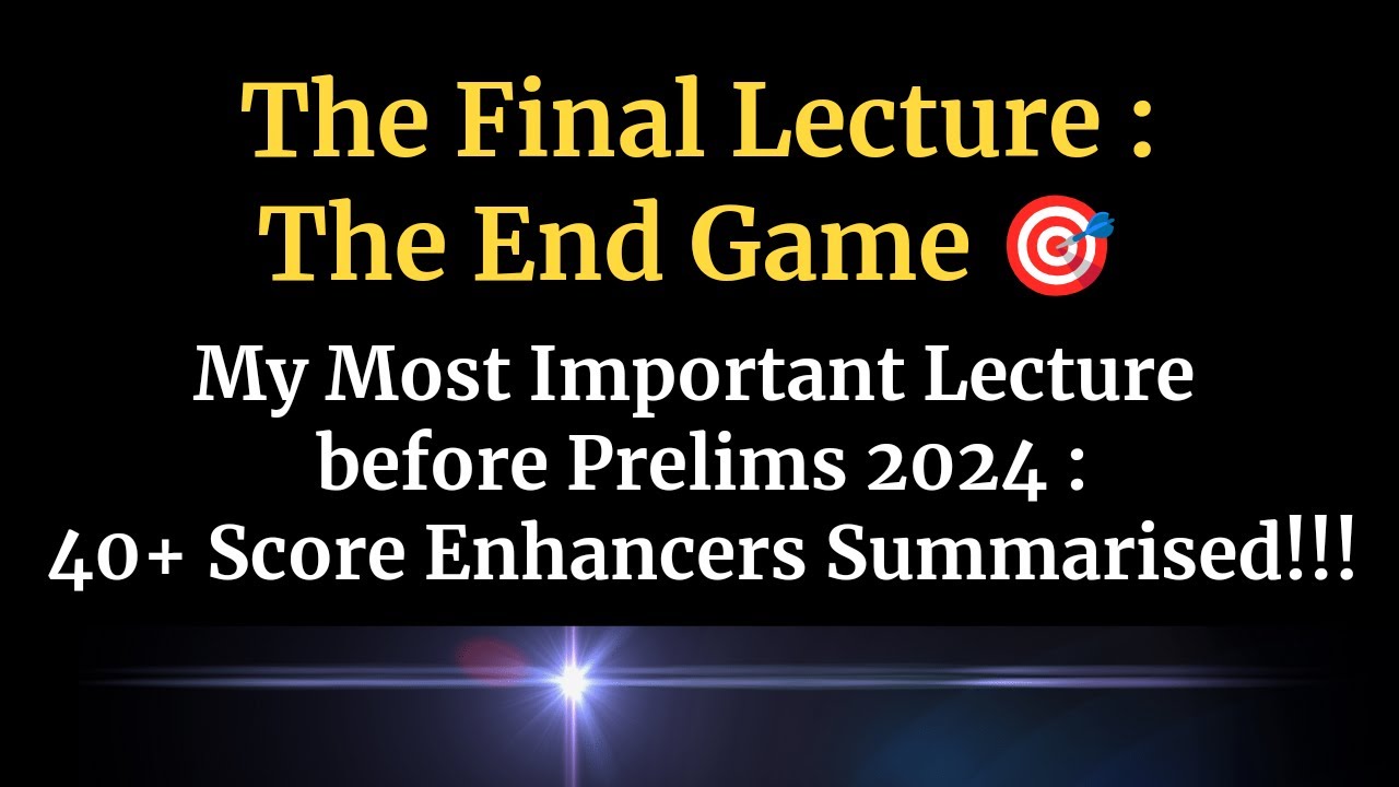 The *ONLY LECTURE* You Need before Prelims | Entire MAD Summarised | With Satyam Jain UnderStandUPSC