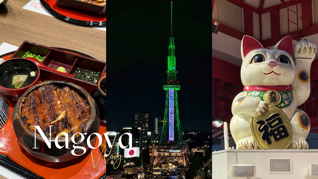 名古屋4天3夜vlog │入秋了涼涼的🍃市區好多地方去, 爆汁雞翅.飛驒牛.鰻魚三吃😋 │2025 Nagoya