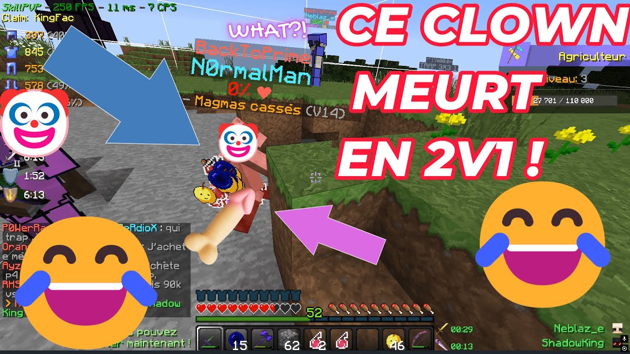 SKILLPVP V15 🤡Je Drop Ces Neuilles En 2V1 AHAHHA !!😂