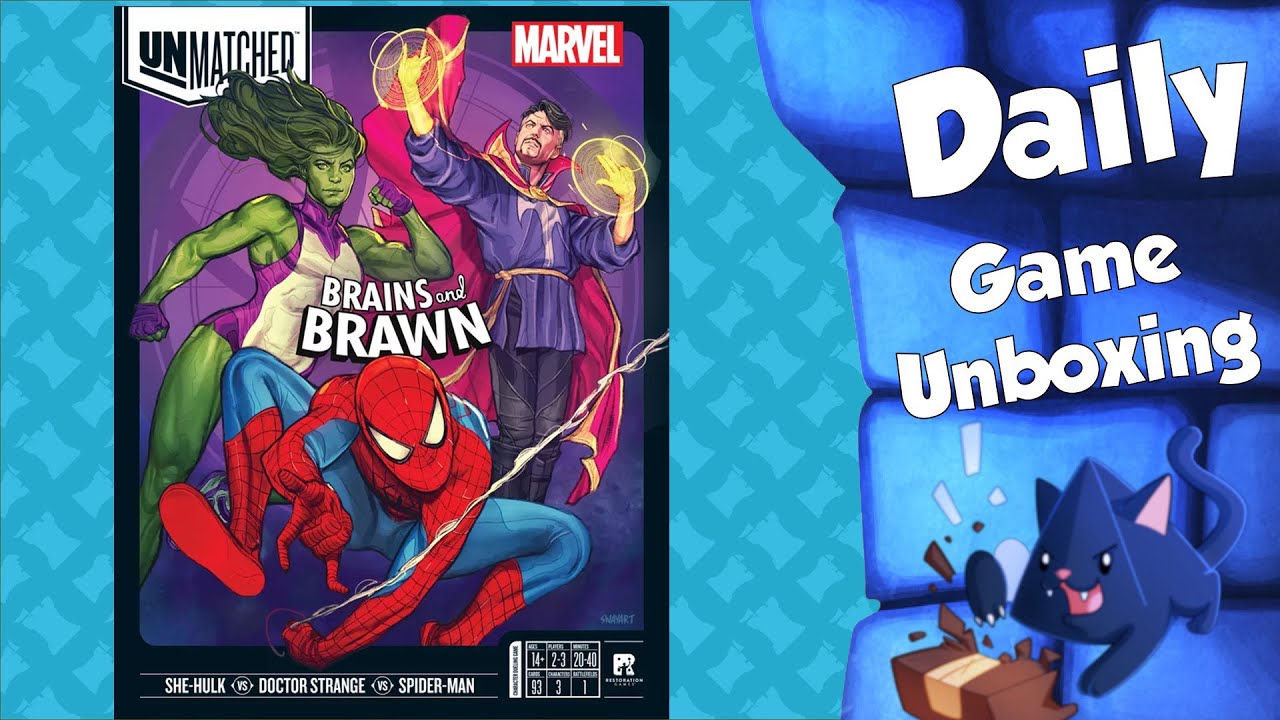 Unmatched - Brains and Brawn   Daily Game Unboxing