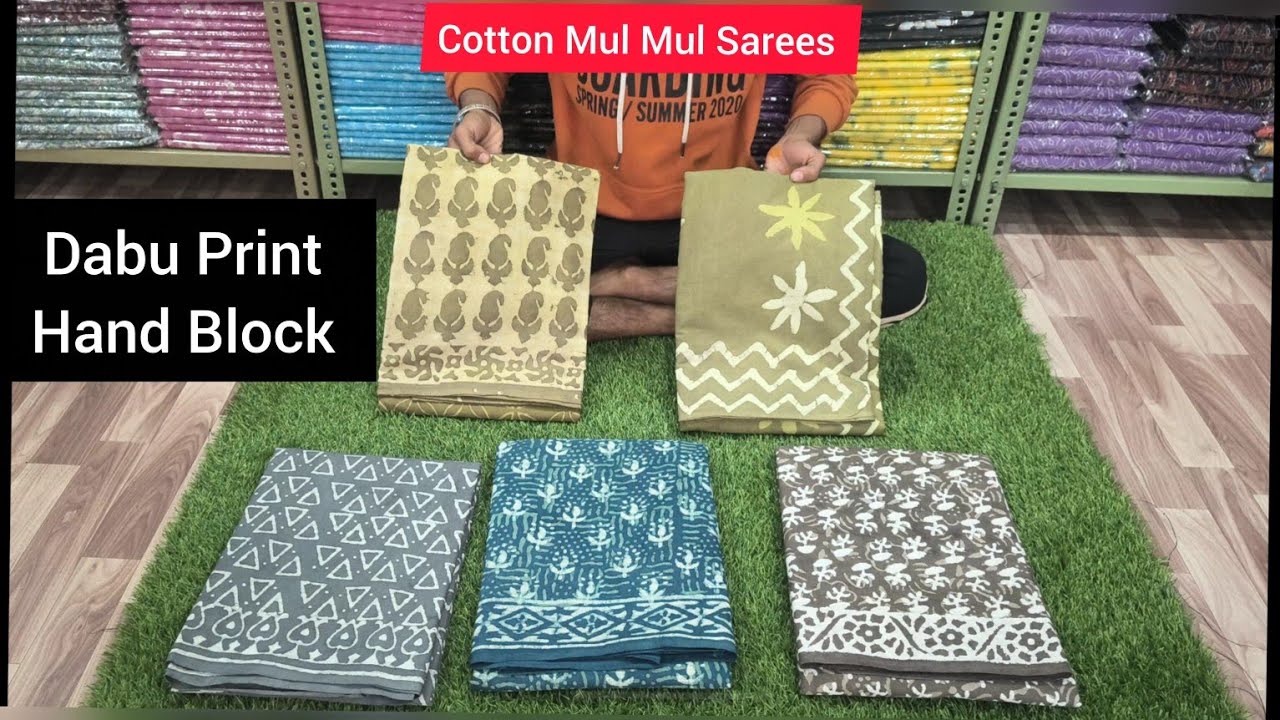 Beautiful Dabu Block Printed Cotton sarees 🍀 With Wholesale Price 🥳 9887665140 #cottonsaree 