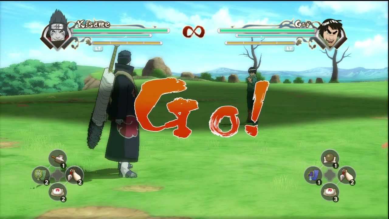 Naruto SUN Storm Generations Kisame vs Might Guy