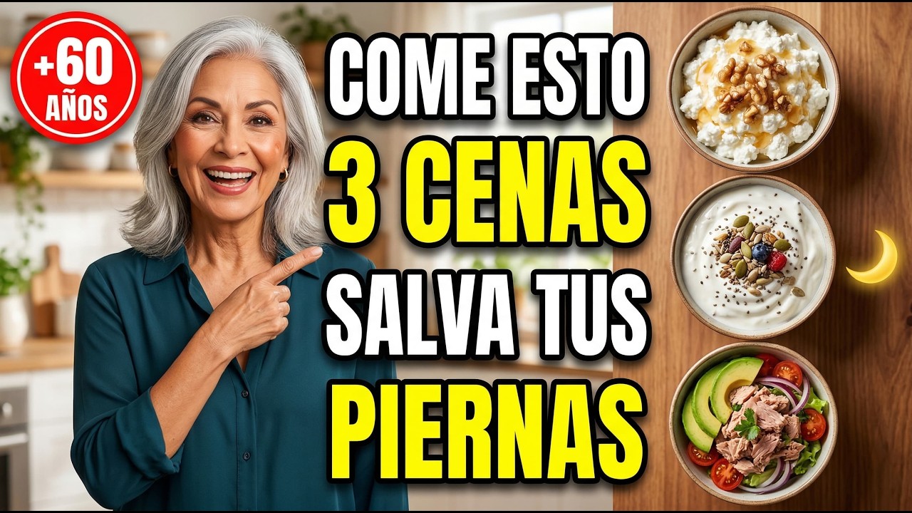 Las 3 Cenas que Reconstruyen Músculo Mientras Duermes (Mujeres 60+)