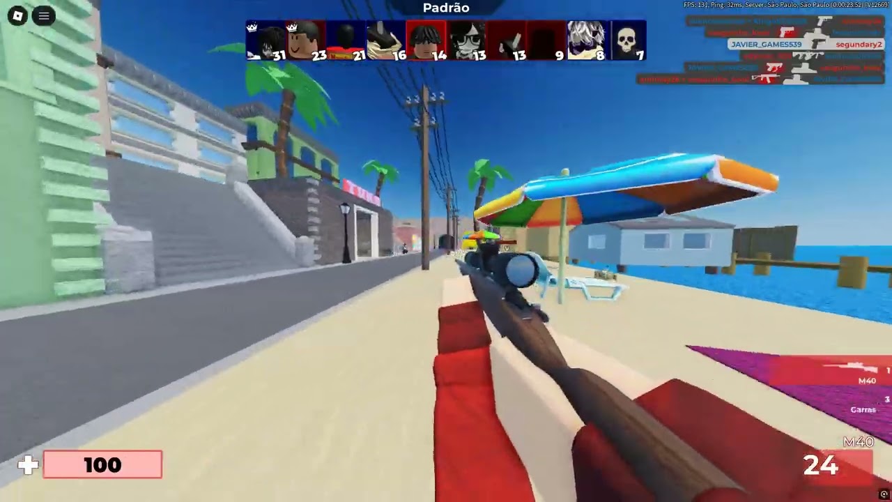 30 minutos de Kill no Arsenal |Roblox