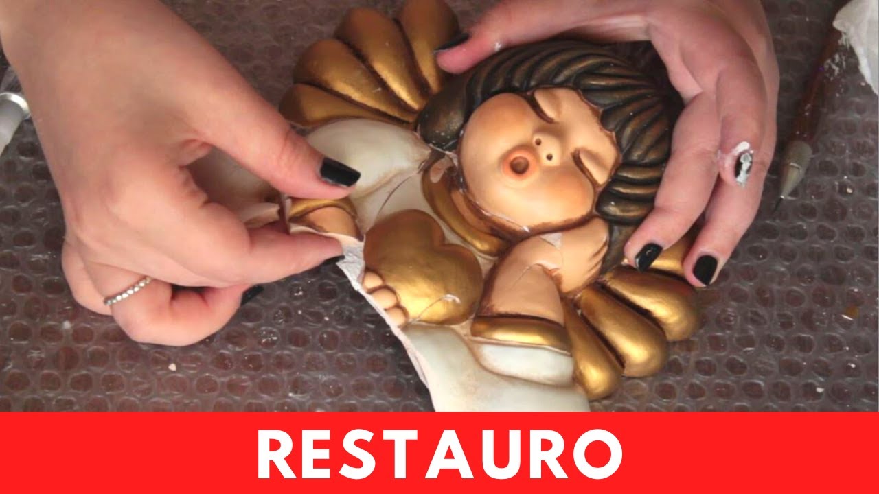 Restauro ceramica Thun rotta TUTORIAL #angelo