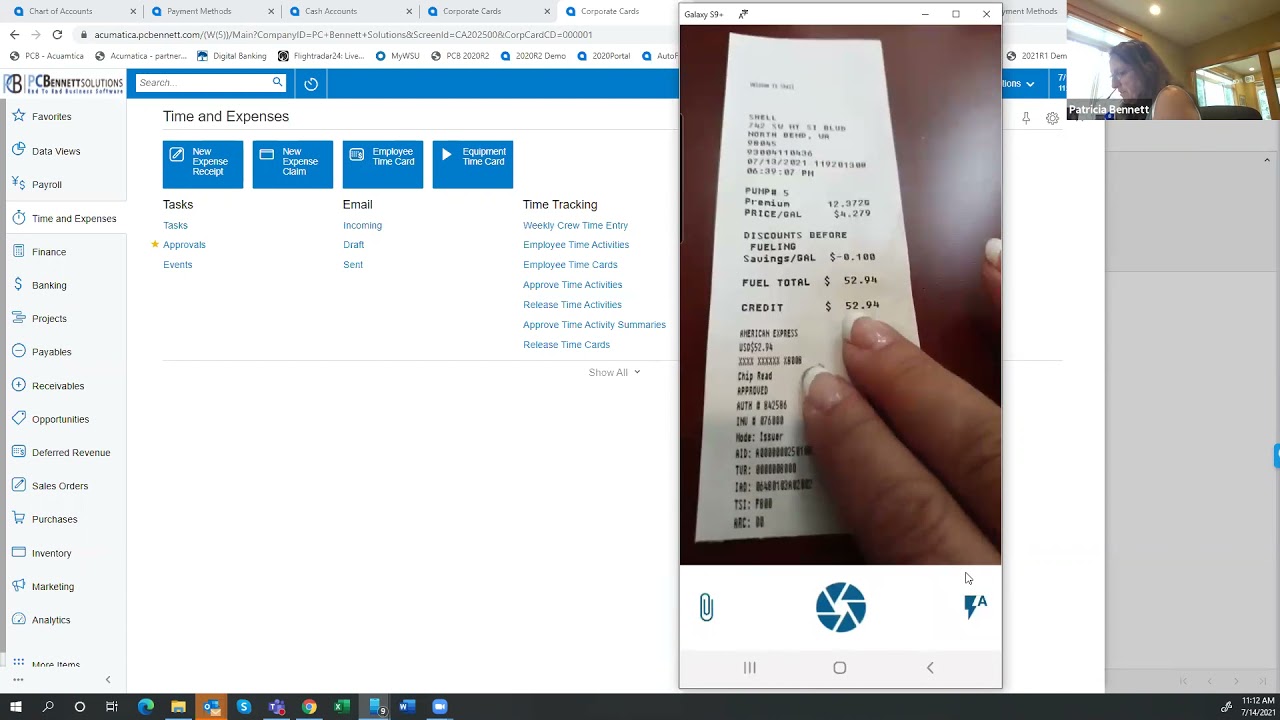 Processing Corporate Credit Cards in Acumatica
