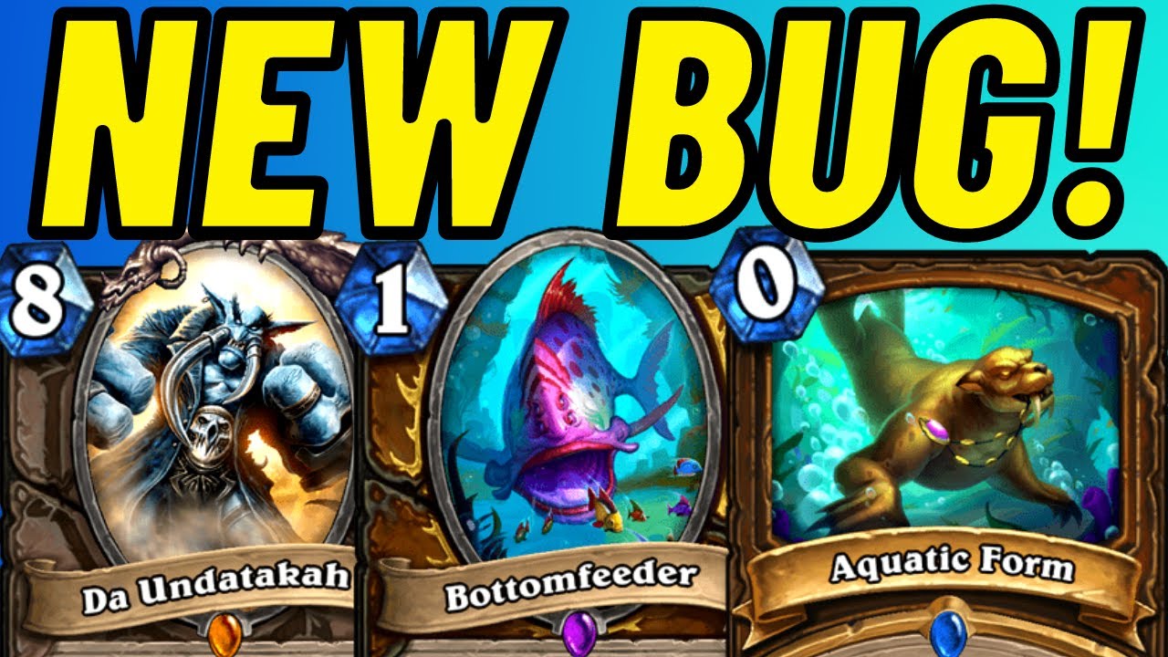ANOTHER BUG?! Bottomfeeder Da Undatakah Combo! | Hearthstone