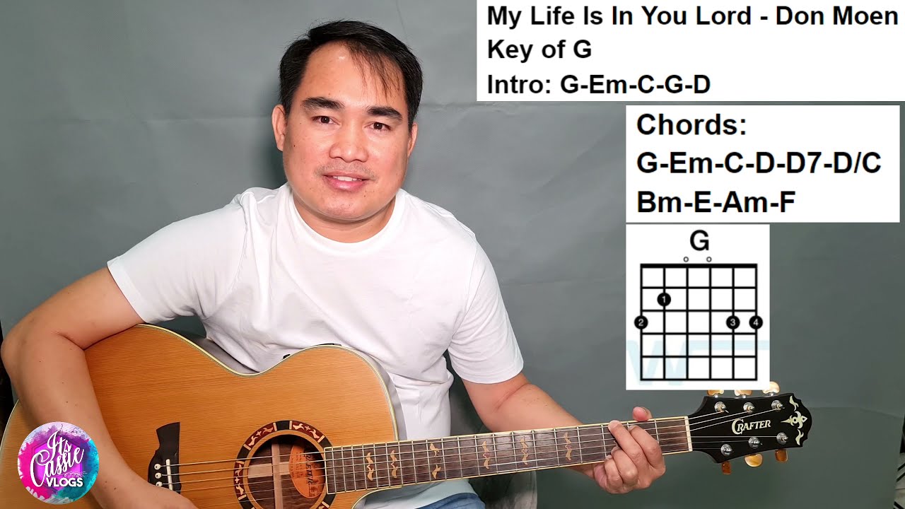 MY LIFE IS IN YOU LORD - DON MOEN (Chords and Lyrics) | GUITAR TUTORIAL (TAGALOG)