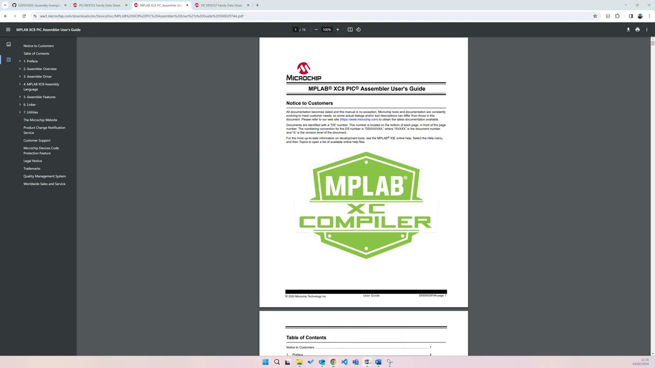 MPLAB X and PIC-AS Assembler Getting Started
