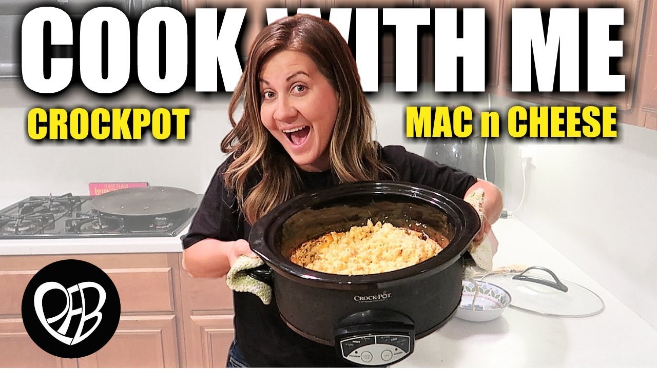 THE BEST Crockpot MAC and CHEESE Recipe | SLOW COOKER Macaroni and Cheese Recipe | COOK with ME