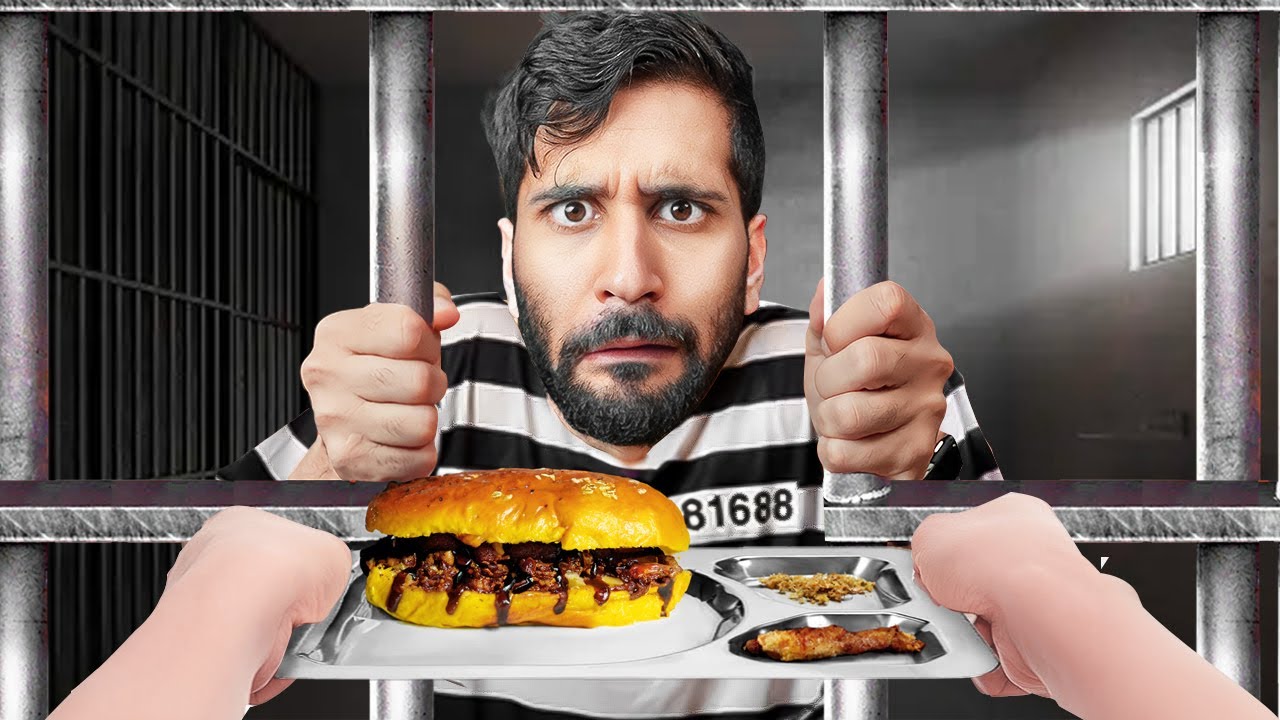 عشت يوم على وجبات المحكوم عليهم بالاعدام 🚨 🍖 !! (( طلبات غريبة 🤢🐙 )) !!