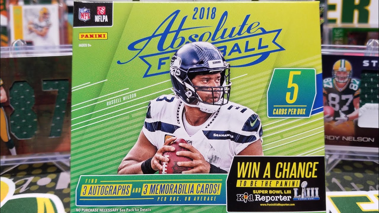 Хобби-бокс 2018 Panini Absolute Football. 5 &laquo;хитов&raquo;!