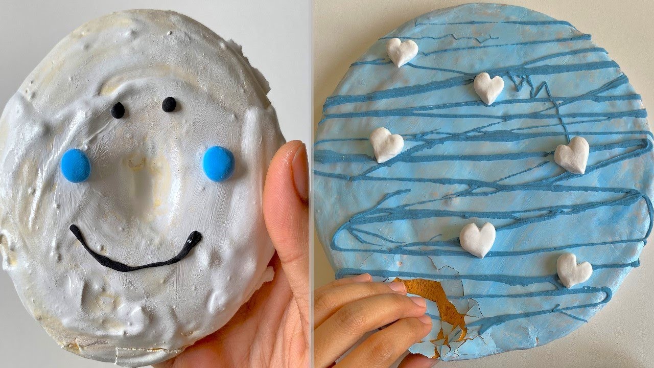 Plaster Clay Cracking & Slime ASMR Video #691