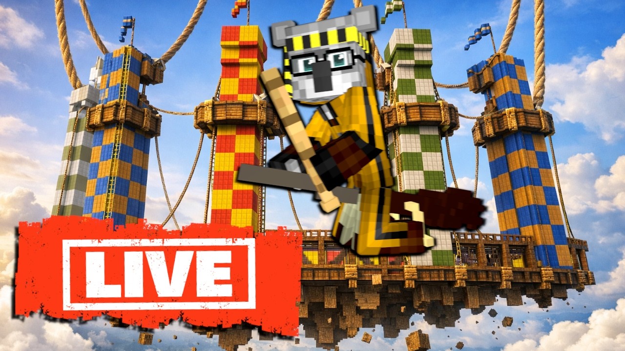 Wir bauen das QUIDDITCH STADION in die LUFT! 😵 | Let's Build Hogwarts LIVE