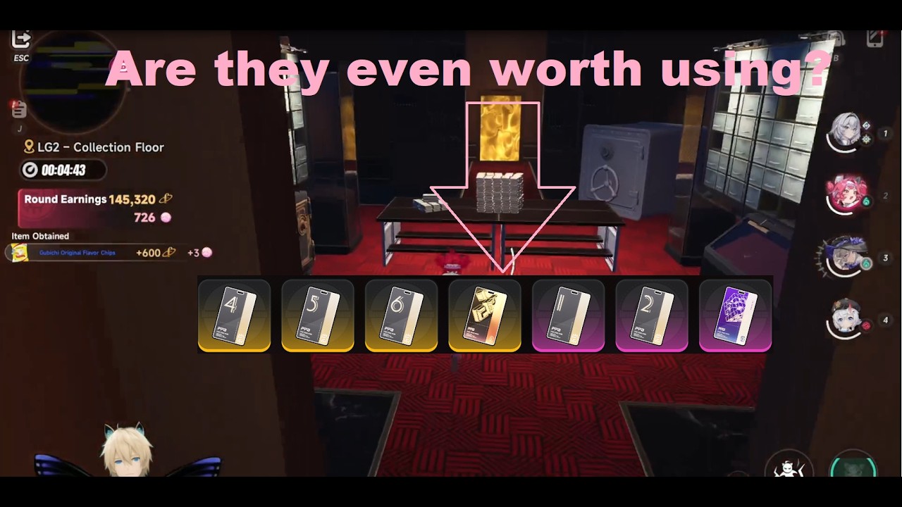NTE Opening All pink paws heist keycard rooms