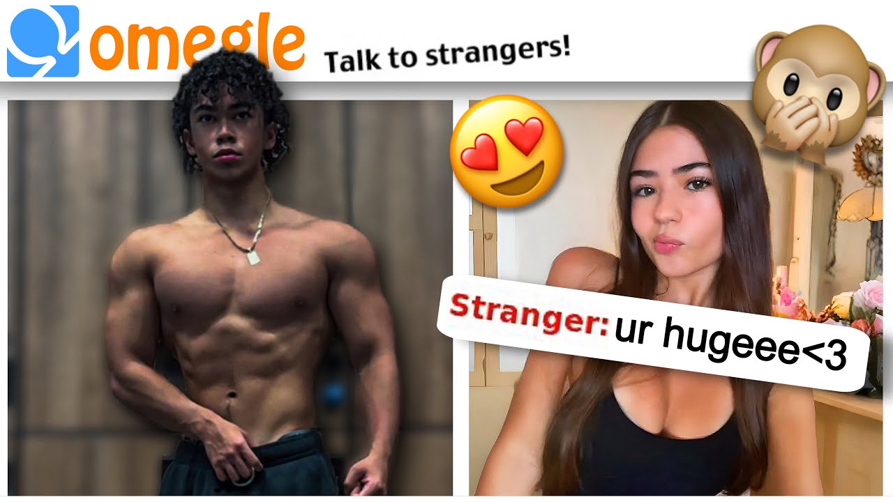 BODYBUILDER FLEXING RIZZ ON NEW OMEGLE