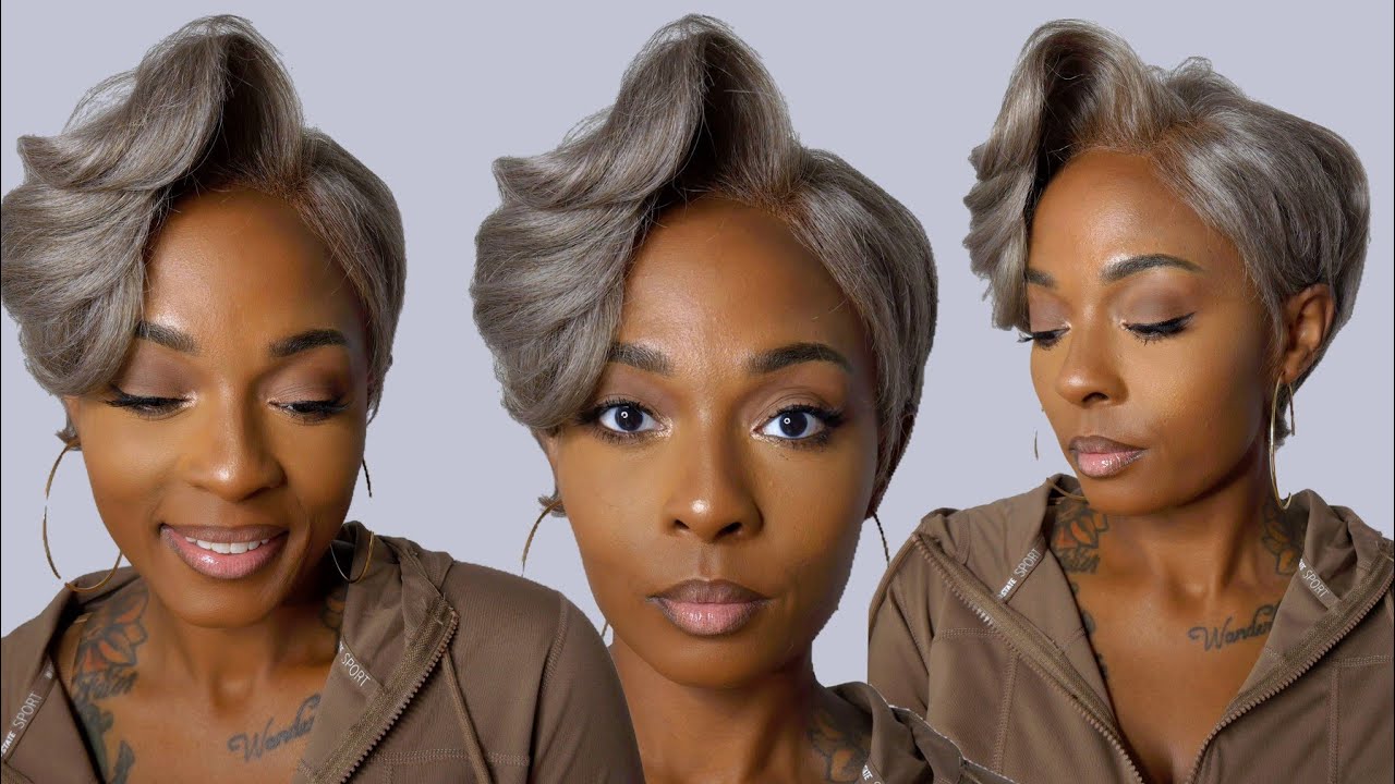 Мой любимый короткий парик Auntie Outre Perfect Hairline Swoop Series 13 x 4 дюйма HD кружевной ф...