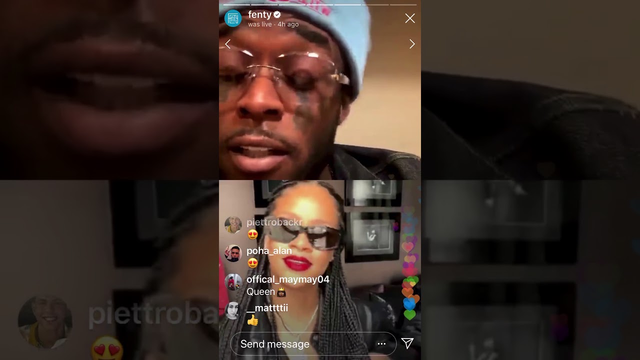 Lil Uzi Vert &ldquo;Ok, bye&rdquo; on Instagram Live With Rihanna April 10, 2020