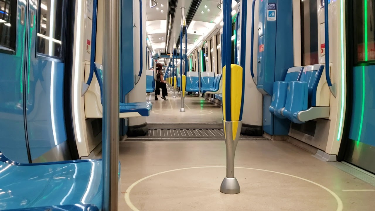 Montreal metro ride from Radisson to Viau.