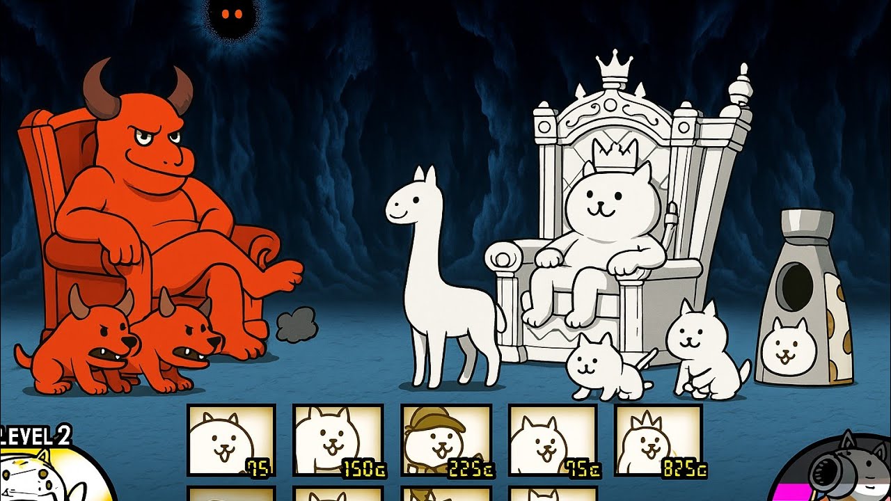 냥코 악의야옹마VS 국왕 야옹마 ㅋㅋㅋㅋ (재업로드)