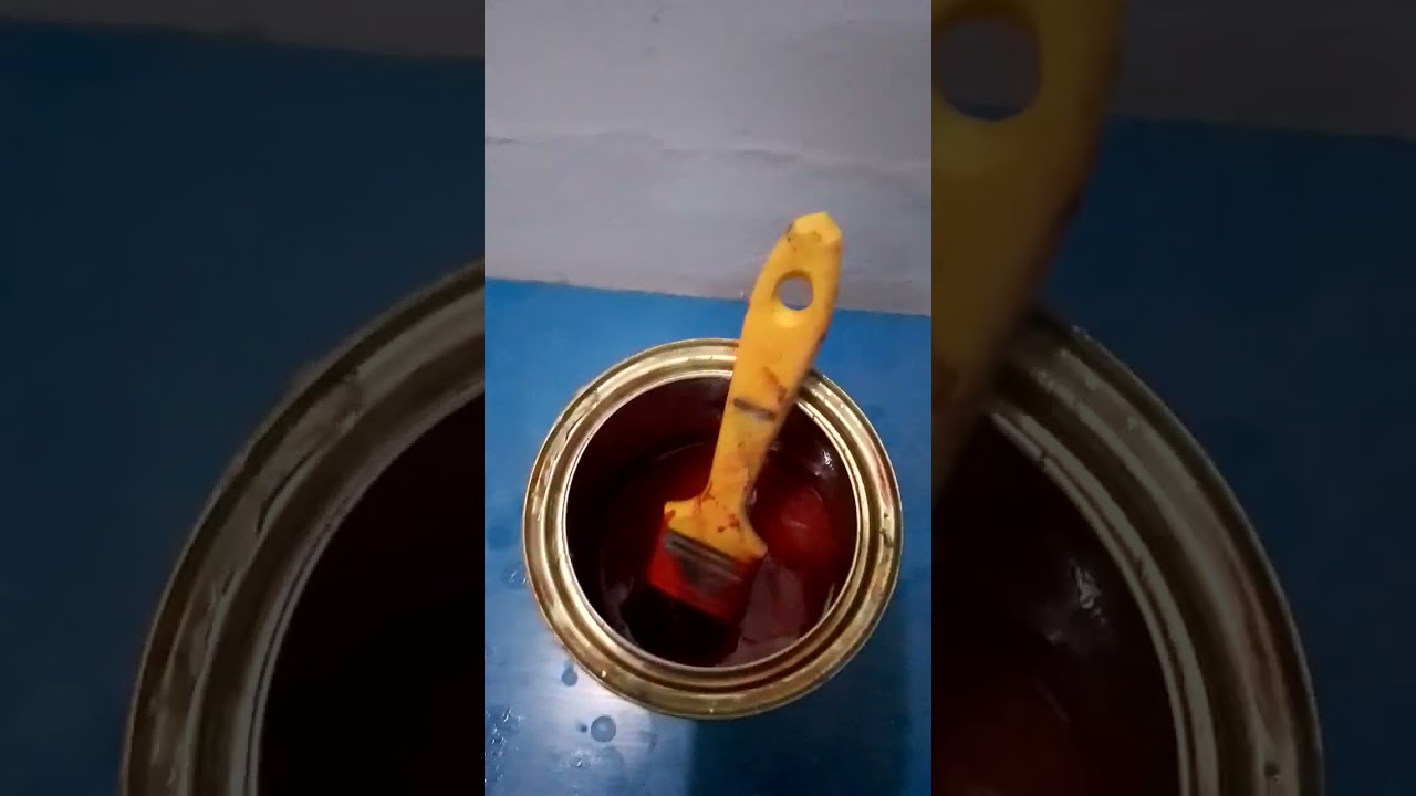 RESTAURAÇÃO. pincel com tinta seca não jogue no LiXO...use thinner...ELE volta.