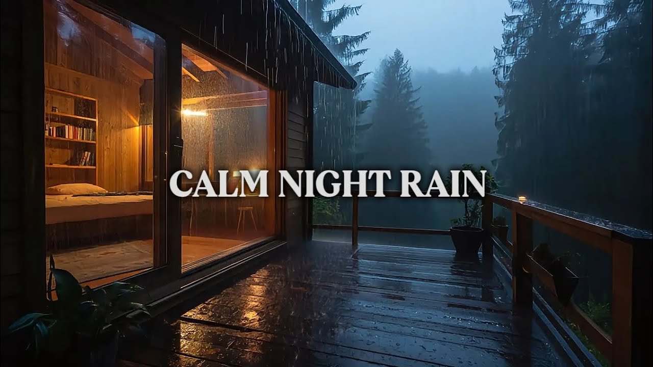 Night Time Rain Sounds for Deep Rest | Forest Rain Ambience for Sleep, Focus & Meditation