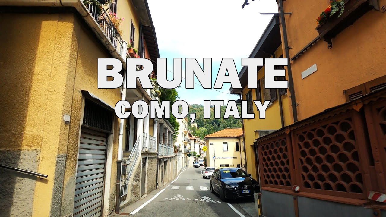 Brunate, Como, Italy - Driving Tour 4K