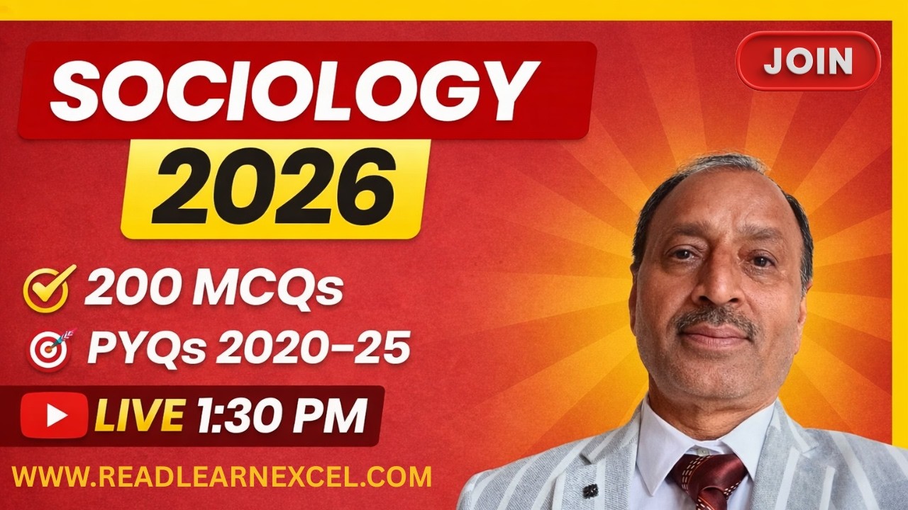 🔥 HBSE 12वीं समाजशास्त्र 2026 | ONE SHOT FINAL REVISION 💯 200 MCQs | PYQs 2020–2025 | 80/80  LIVE