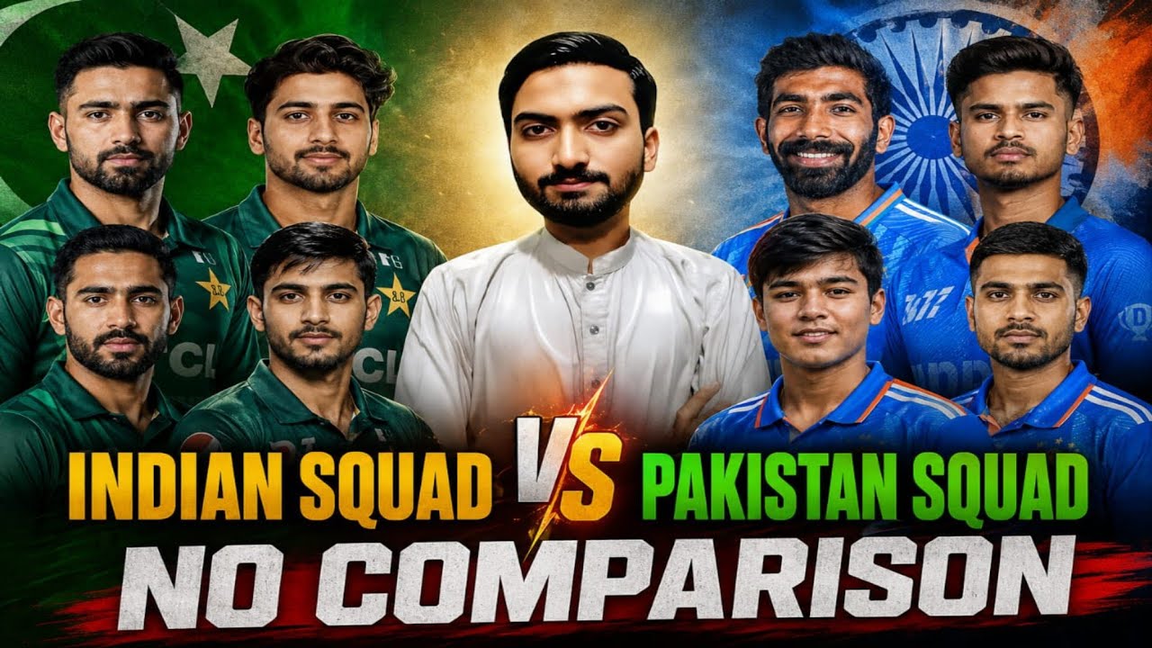 India vs Pakistan Cricket Team Comparison 2026 | Who Has the Better Squad?
