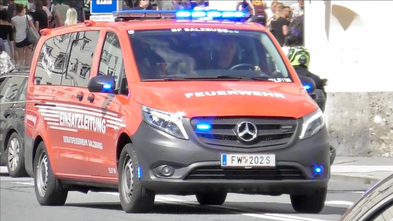 Neues ELF BF Salzburg HFW Maxglan - Einsatzfahrt (erstmalig)