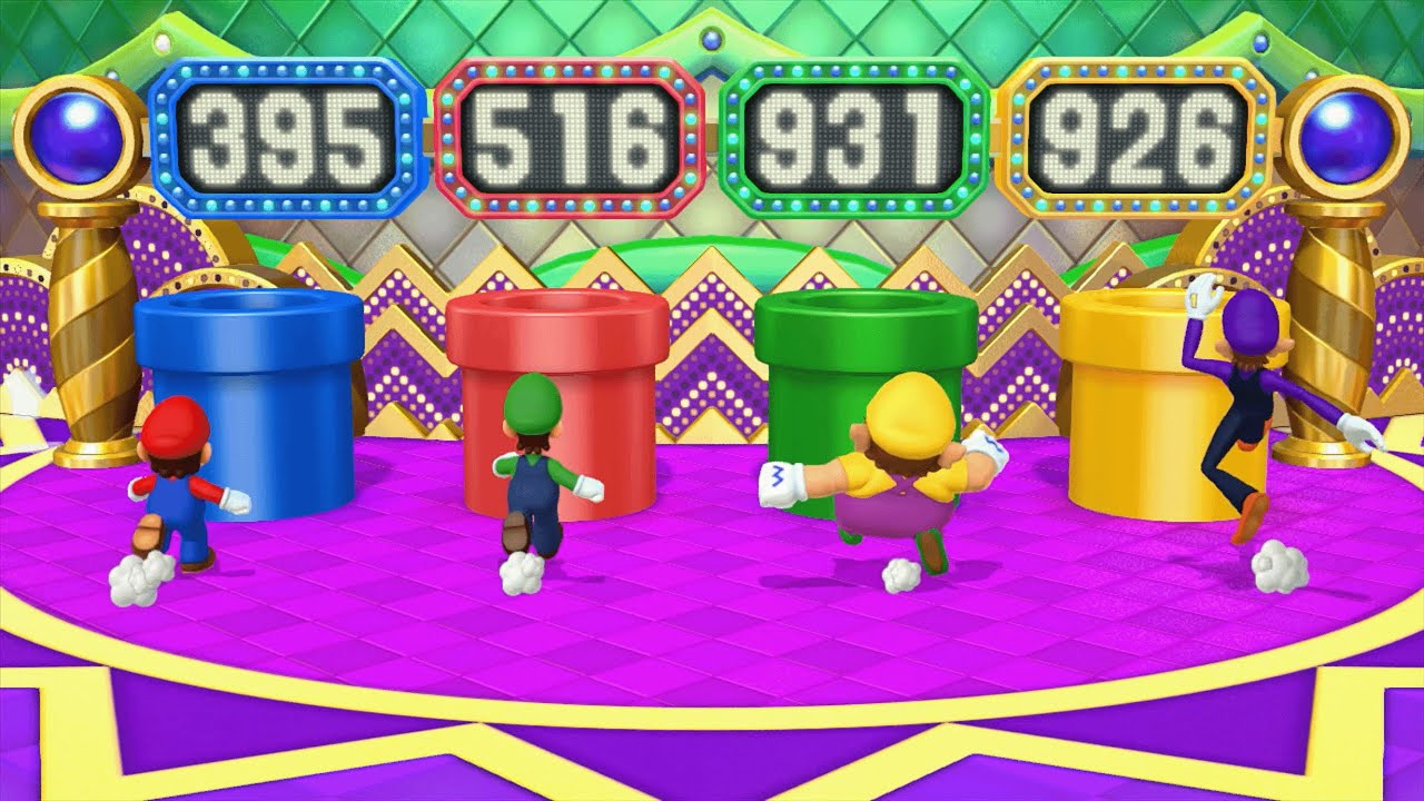 Mario Party 10 - Mario vs Luigi vs Wario vs Waluigi - Coin Challenge (Master Difficulty)