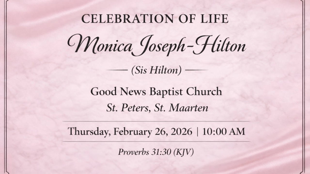 Funeral Service | Monica Joseph-Hilton (Sis Hilton) | Good News Baptist Church, St. Maarten