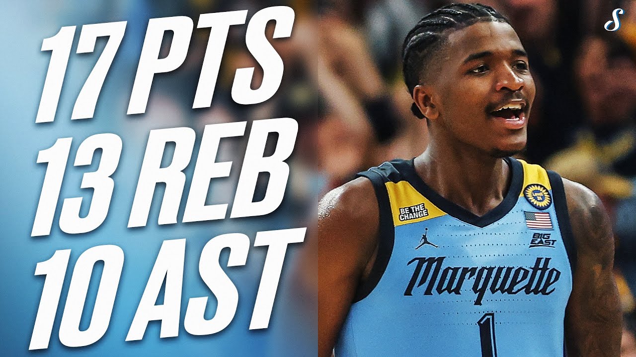 Kam Jones Records The First Triple-Double In Marquette History Since Dwyane Wade | Nov 19, 2024