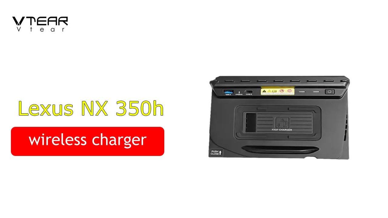 Car Qi Wireless Charger For Lexus NX 350h 2022 2023 Accessories 15w Fast Mobile Phone Holder plate