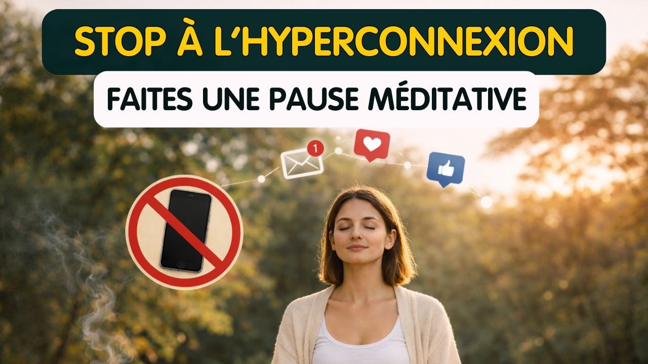 Stop à l'hyperconnexion 📲  • Faites une pause méditative 🌿