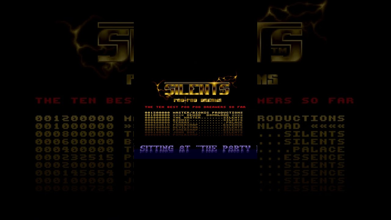 Amiga Demo Poo Poo Dreams by The Silents (1993) | #amiga #cracktro #demoscene #retrogaming