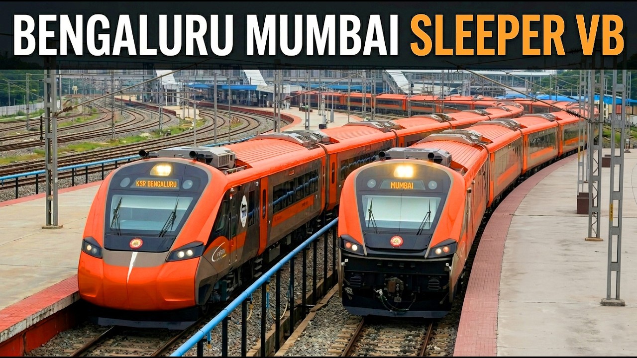 FIRST LOOK ❗ Bengaluru-Mumbai Vande Bharat Sleeper #vandebharatexpress #train