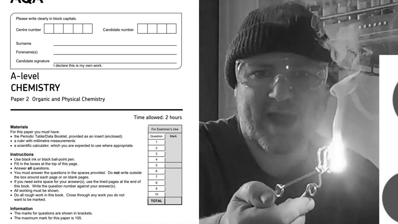 AQA A-Level Chemistry paper 2 organic and physical 2022 walkthrough