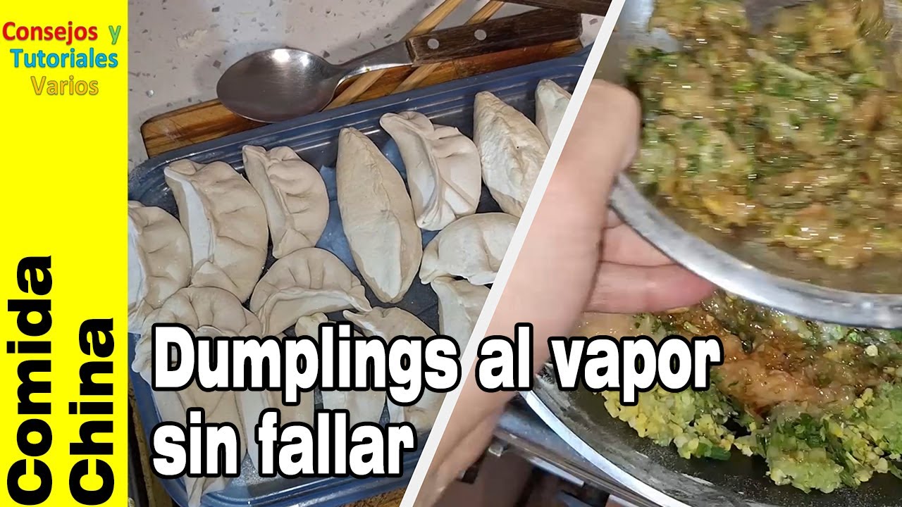 Dumplings chinos al vapor 🥟 receta base y trucos para que no se peguen
