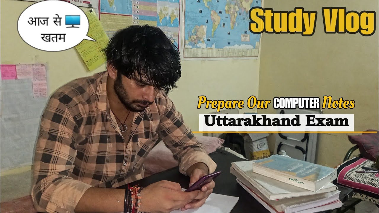 Prepare Our Computer 🖥 Notes For Uttarakhand Exam: uksssc/ukpsc 😊🤓 #sbjourney #studyroutine #ukexam 